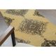 1970s Vintage Turkish Hand-Knotted Wool Cotton Yellow Runner Rug  74x383