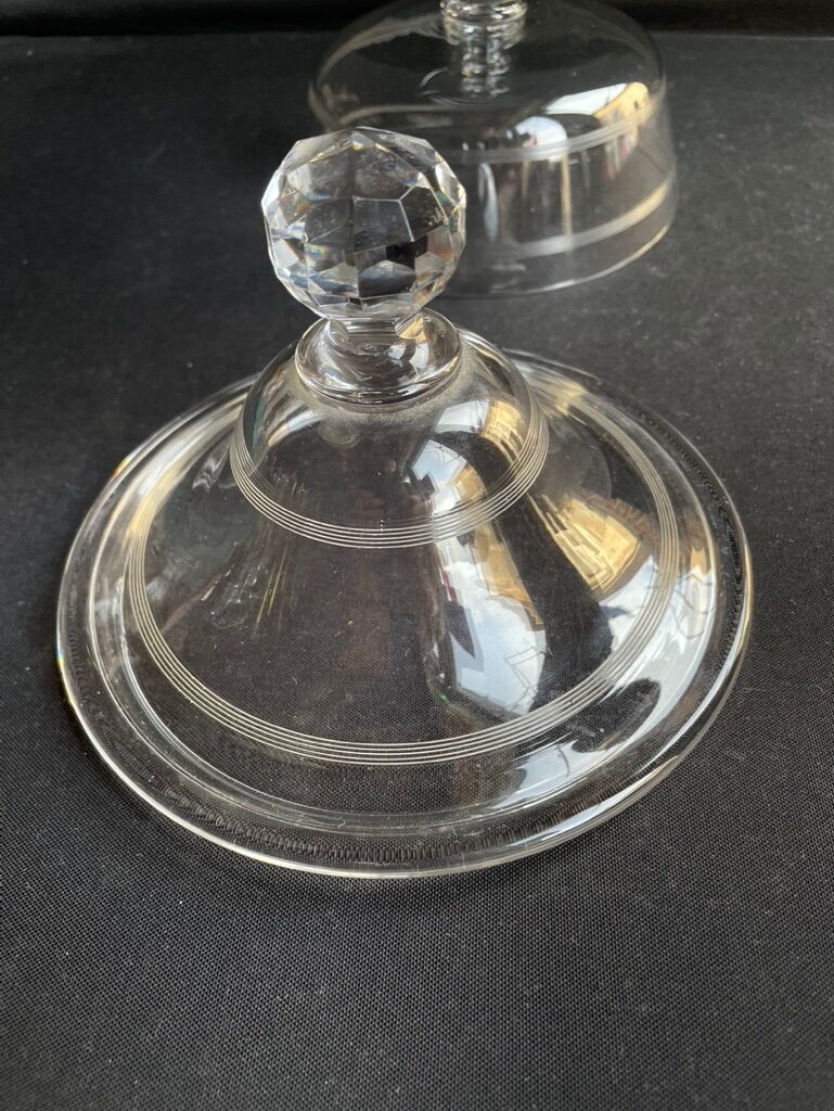 Compotier baccarat engraving nets