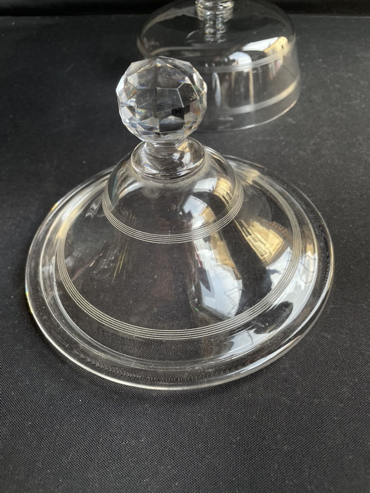 Compotier baccarat engraving nets