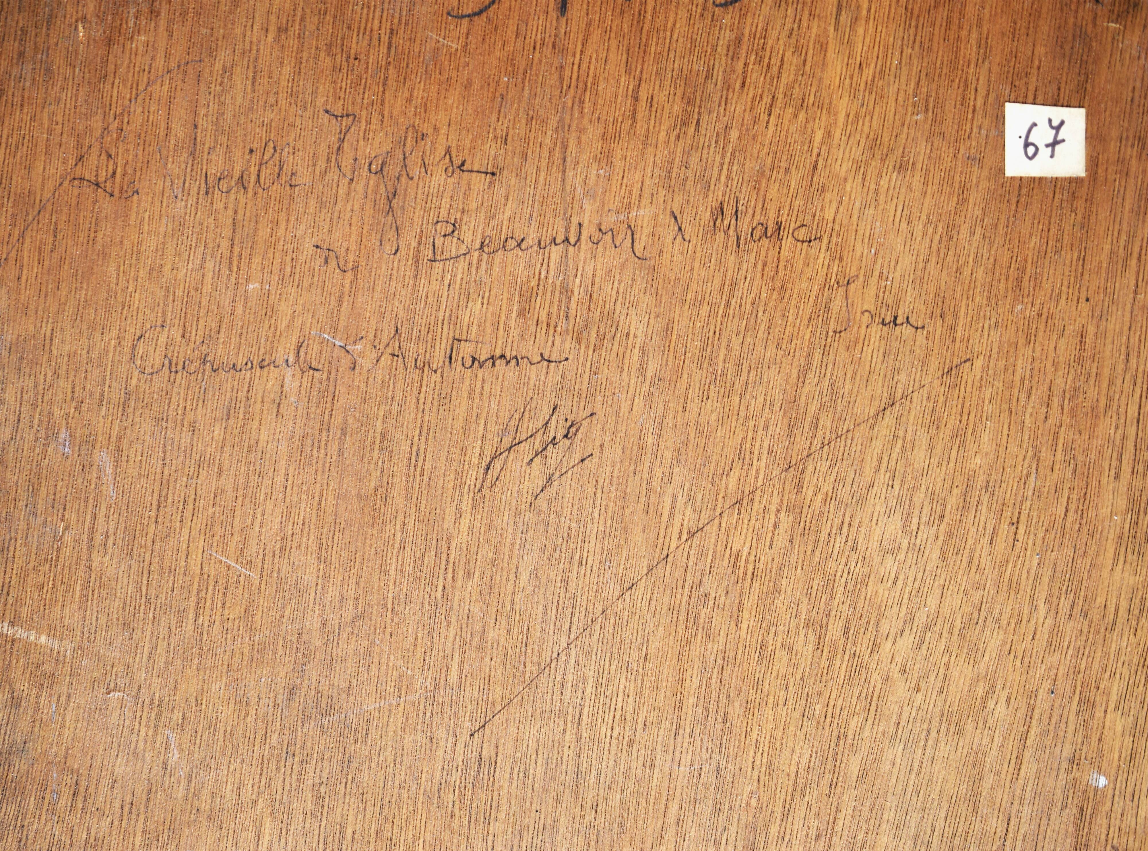 Hippolyte Léty, The Old Church of Beauvoir-de-Marc, Isère (circa 1935)