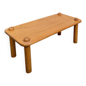 Table basse en pin 1970's
