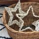 Old rattan and metal basket