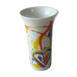 Old vase, heart décor, ceramic, Rosenthal Studio Line
