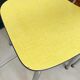 Paire de chaises formica jaune