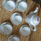 Asian porcelain dragon coffee set