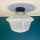 Large white opaline globe ceiling or wall light diameter 34 cm vintage decoration