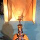 19th century Gien ceramic lamp