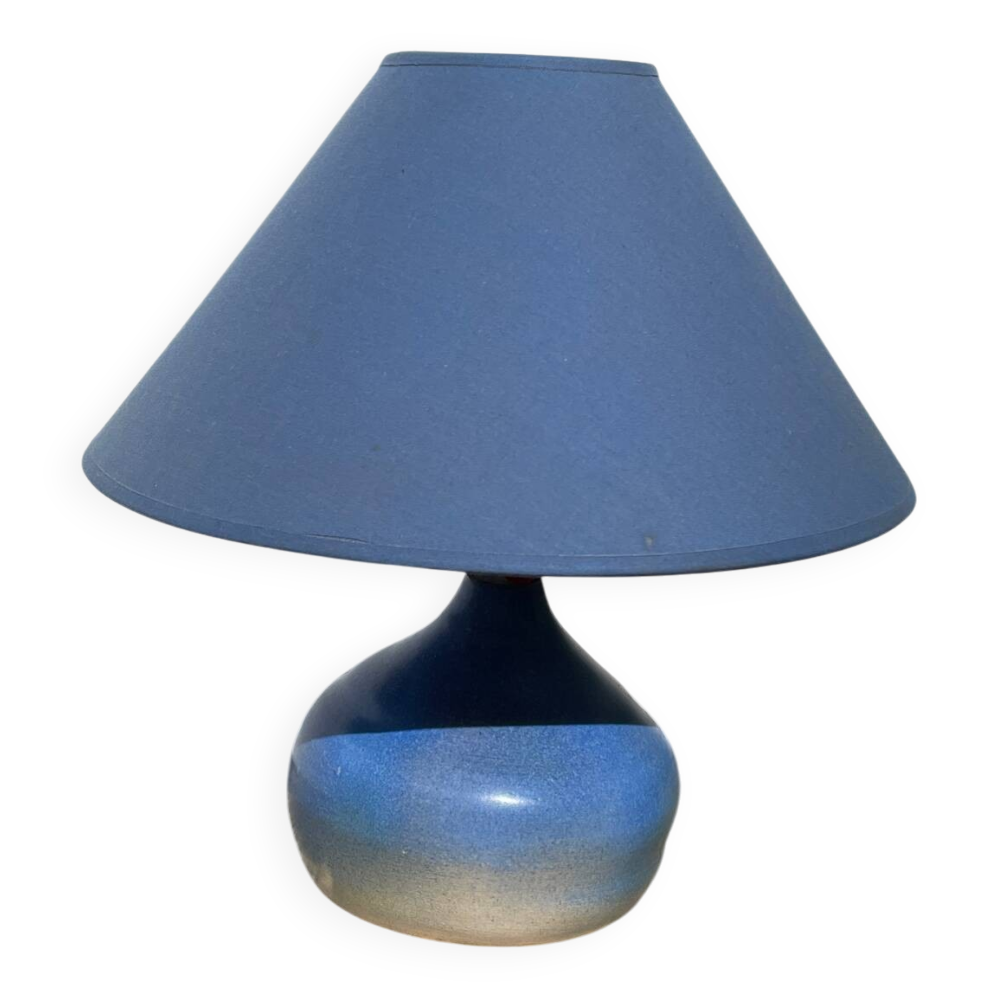 Vintage blue ceramic lamp