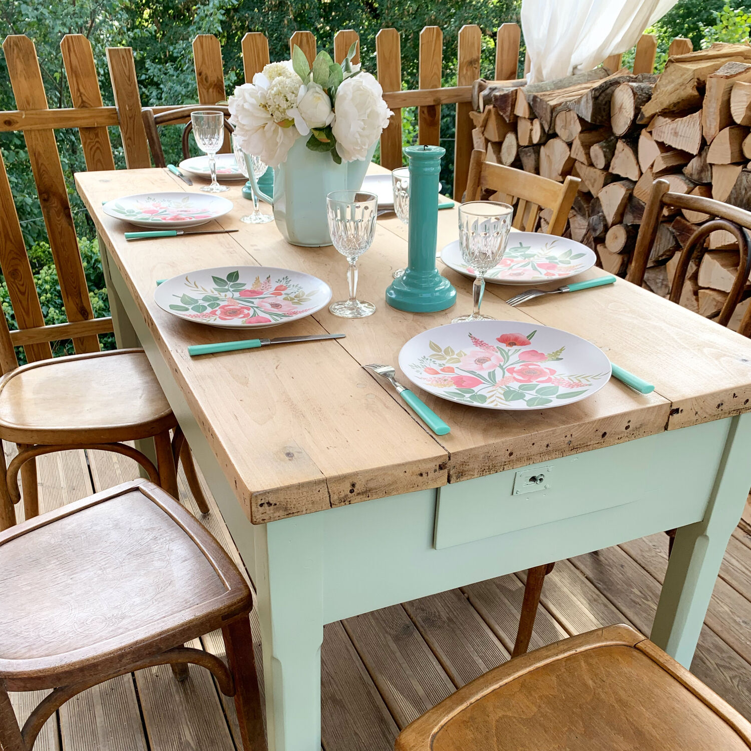 Vintage farm table