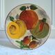 Vintage plate signed Puigdemont stylized ruit patterns