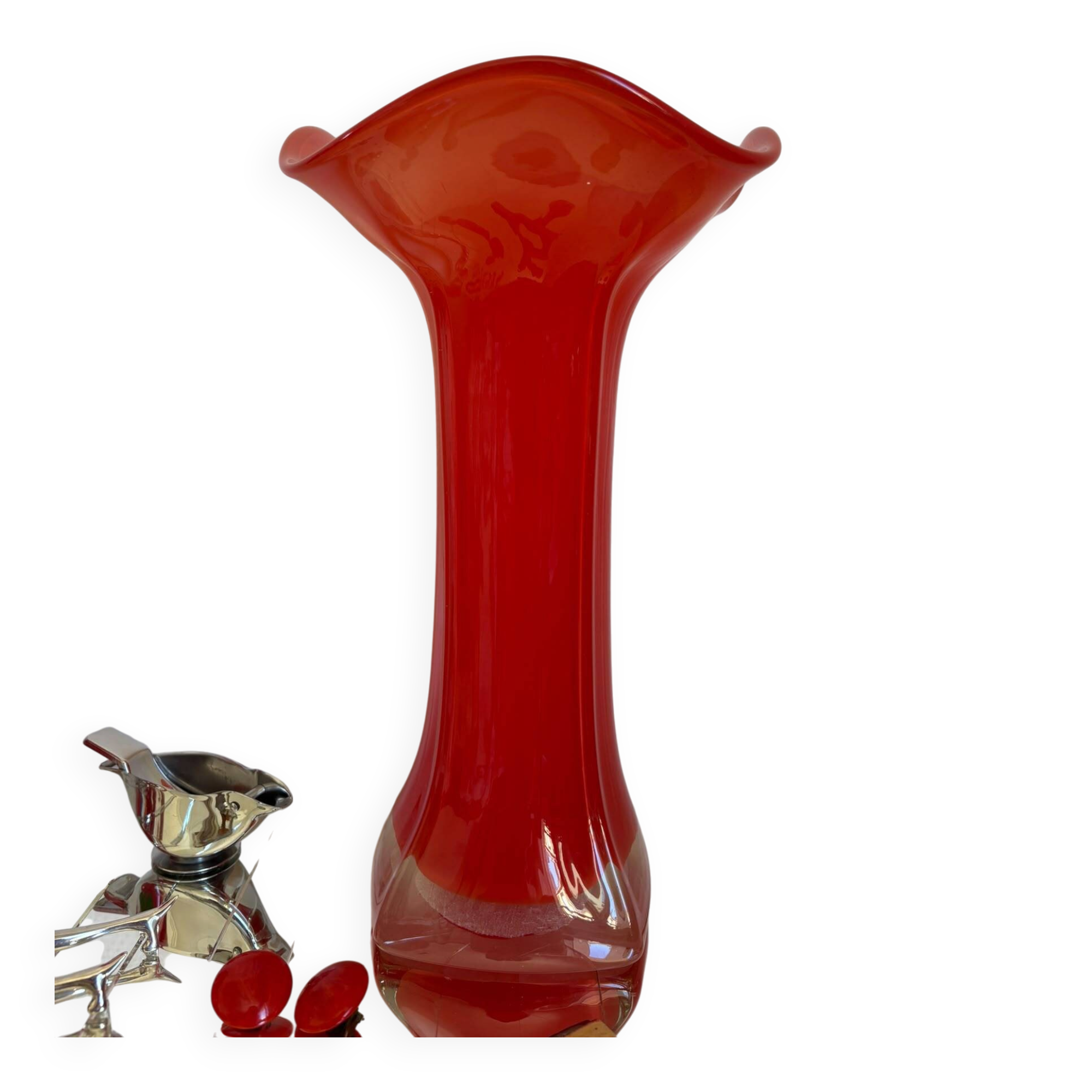 Blown glass vase