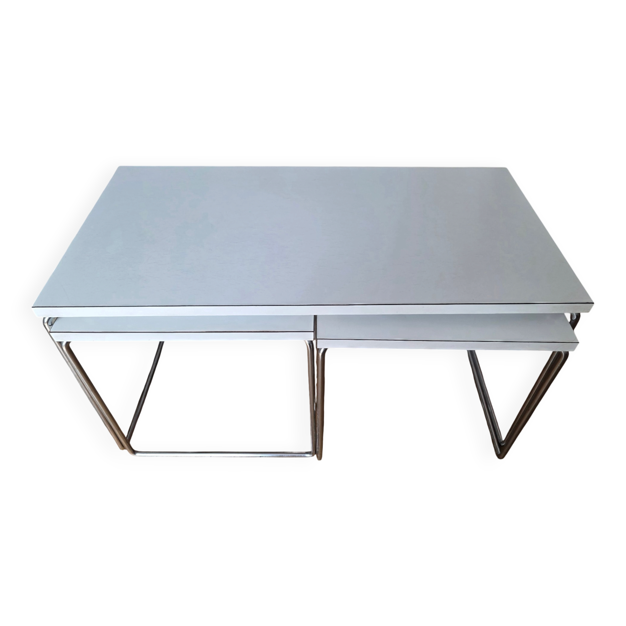 Vintage brabantia nesting tables trio – 1960s
