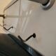 Art Deco tea towel holder, SDV, France, Sarreguemines