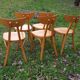 Set of 5 chairs bistro, 1970