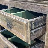 Enfilade of the eighteenth century in oak, top false marble