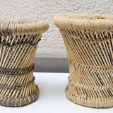 2 rope & bamboo stool patterns
