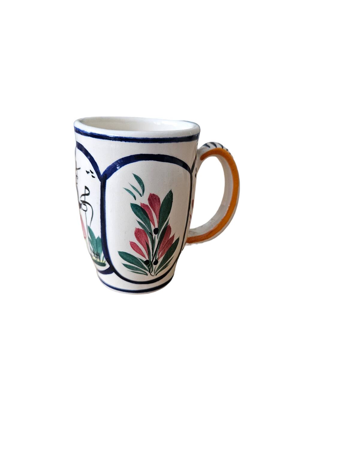 HB HENRIOT QUIMPER Breton character mug