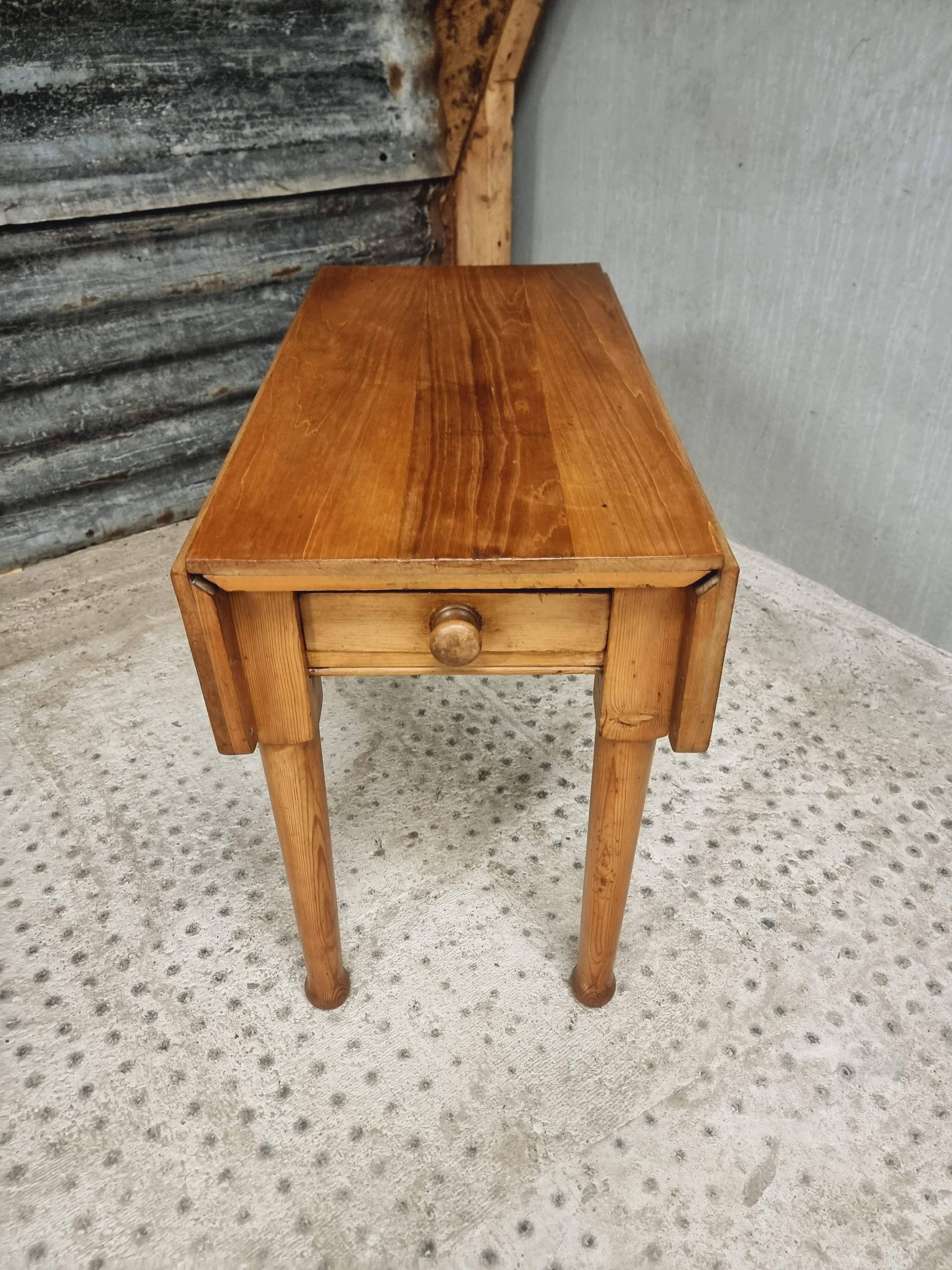 Vintage table folding table dining table side table 90x90cm