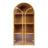 Mid-Century Rattan Display Cabinet, 1970s