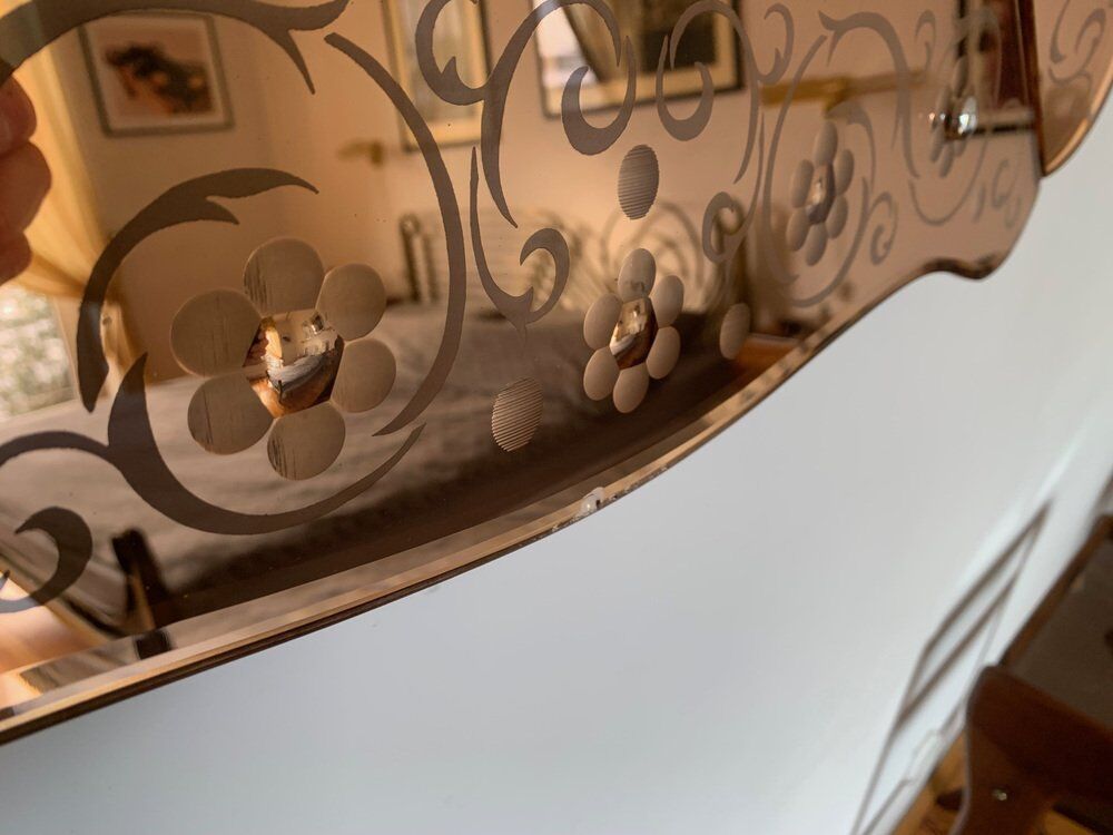 Mirror from Cristal Arte, Italy, 1950s