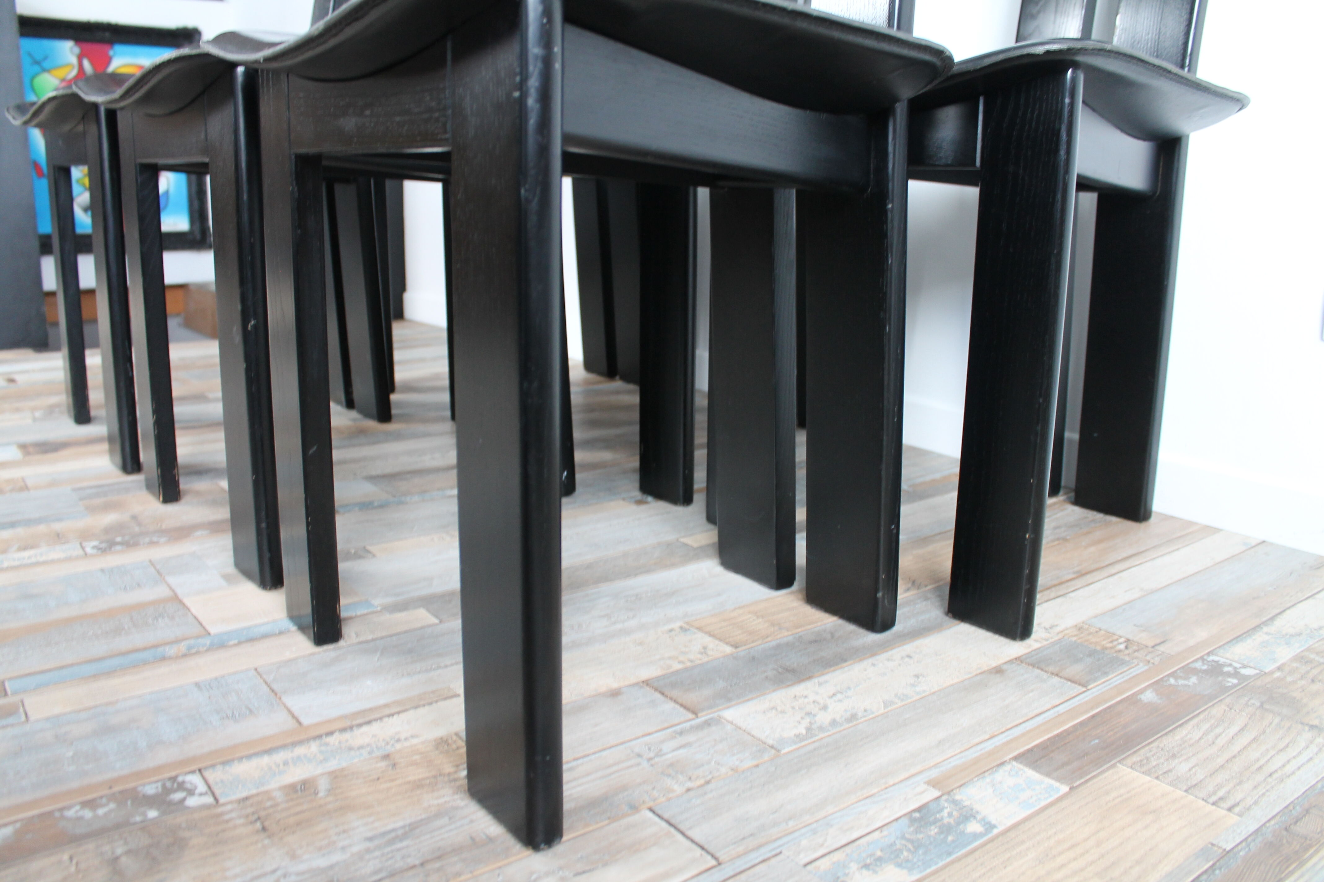 Lot 6 chairs Pietro Constantini circa 1970 Italy