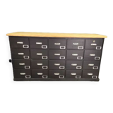 Loom cabinet with drawers top raw solid oak