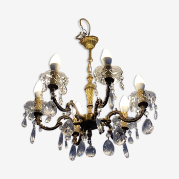 Stamped chandelier 6 lights