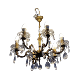 Lustre à pampilles 6 feux