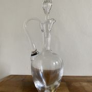 Handmade lead crystal decanter from the Lorraine crystal factory