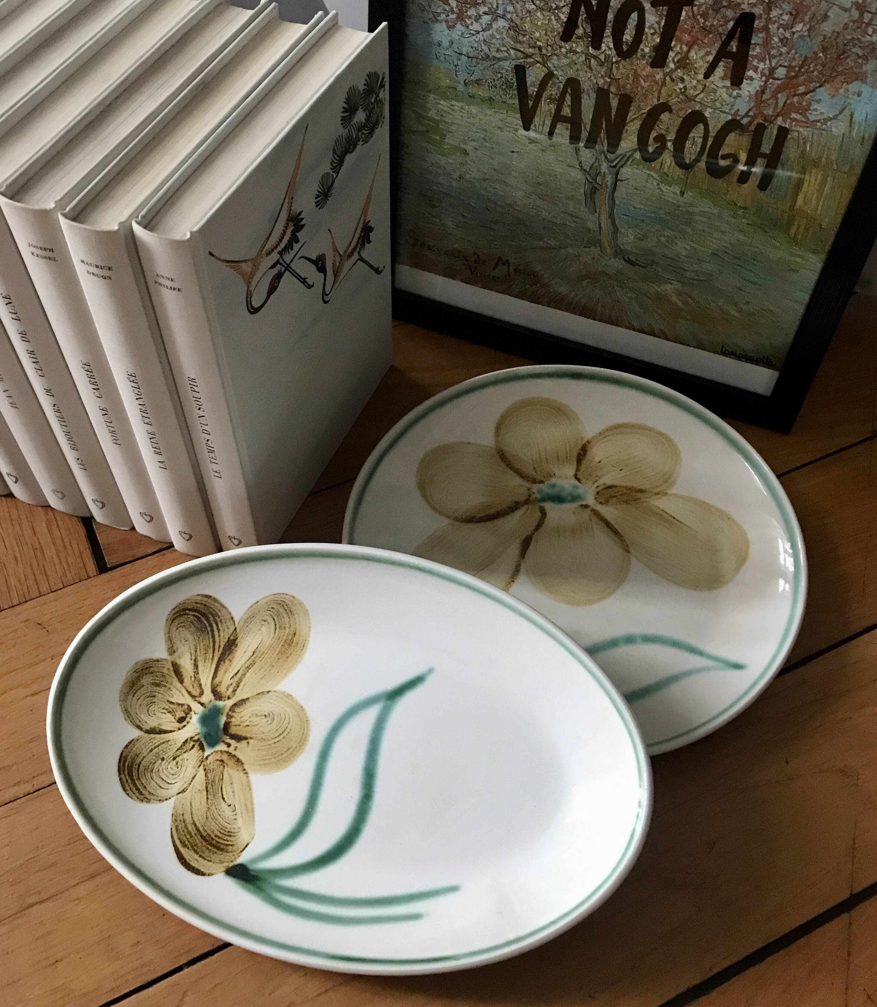 Small vintage ceramic dishes Salins France