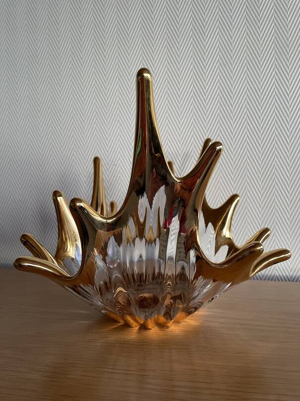 Bayel crystal gold empty pocket cup
