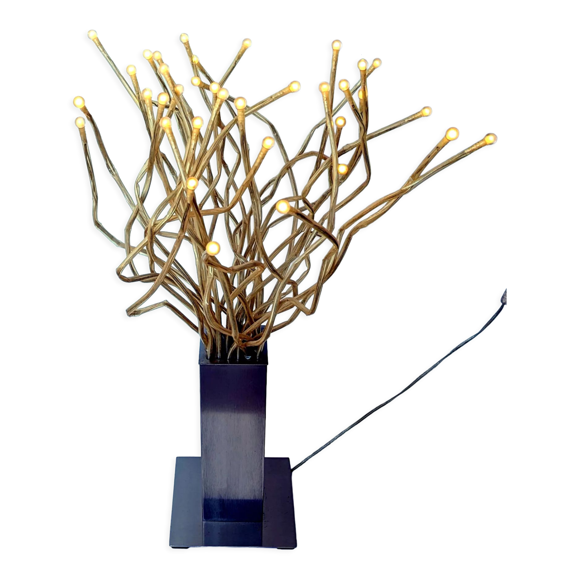 IKEA Stranne lamp - stainless steel & plastic tree 80's 90's - Octopus medusa lamp