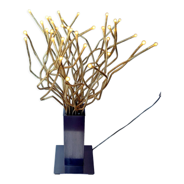 Lampe Ikea Stranne, arbre inox & plastique des années 80-90, medusa pieuvre