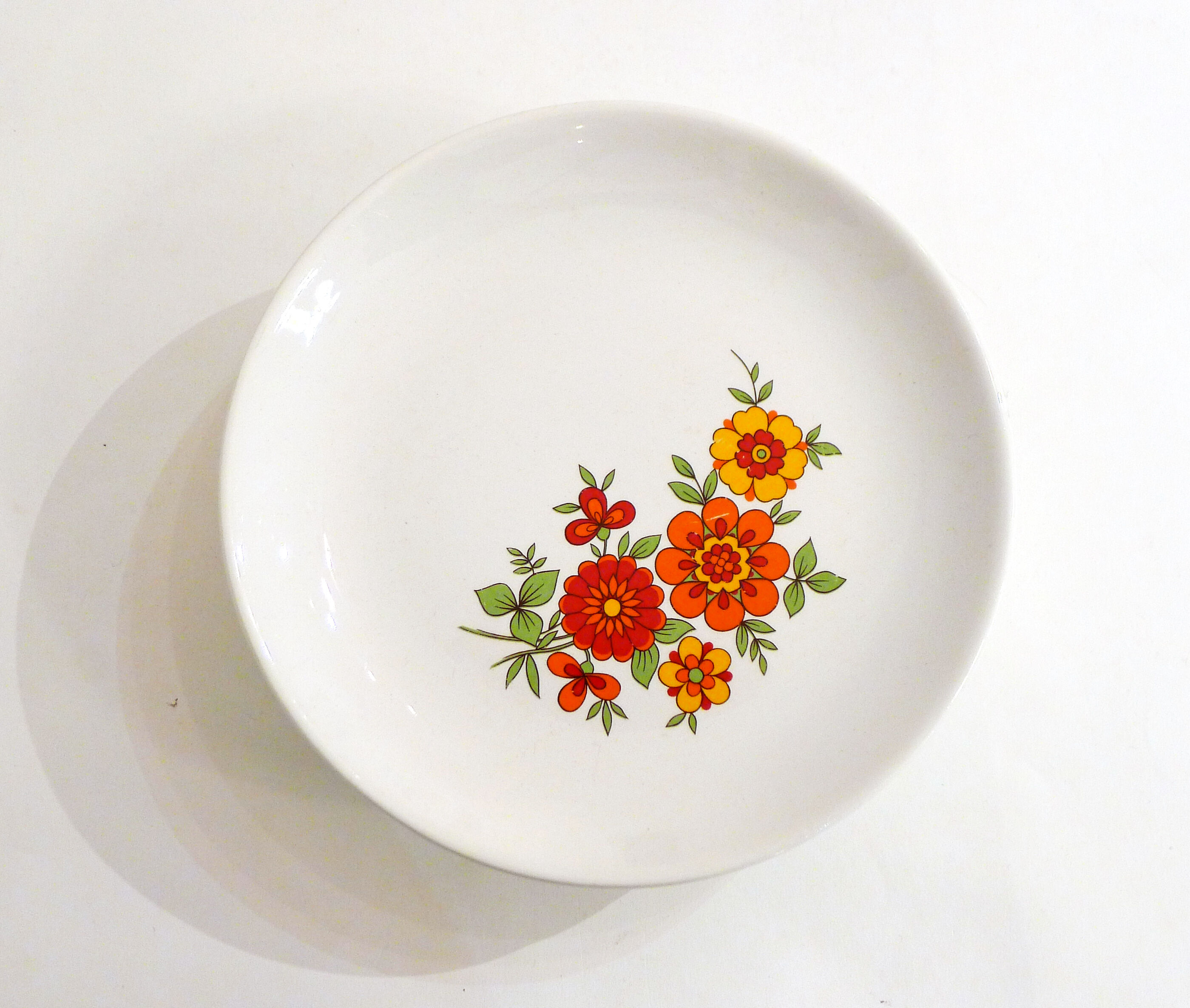 Set of 9 orchies flower plates