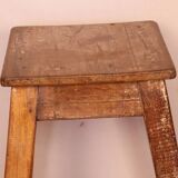 Old burmese teak workshop top stool