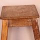 Old burmese teak workshop top stool