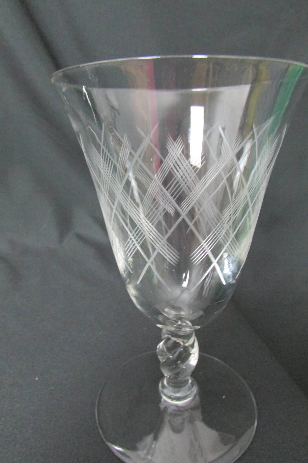 Set of 29 stemmed glasses, flared shape