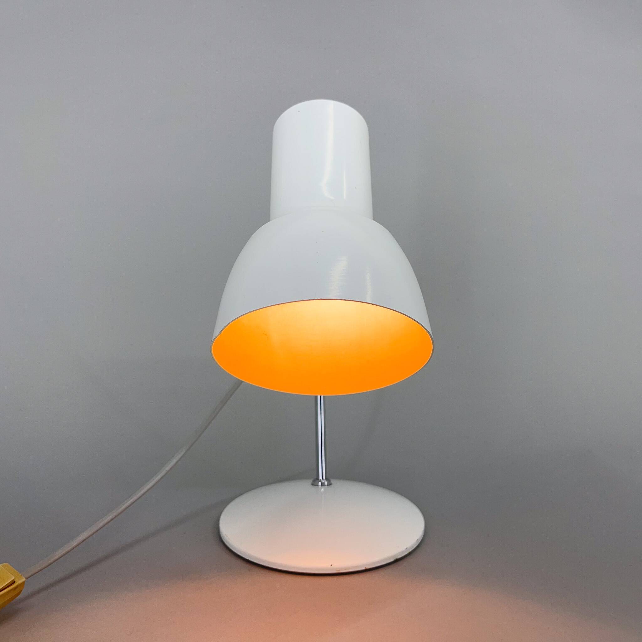 Mid-century chrome & metal table or bedside lamp, 1970s