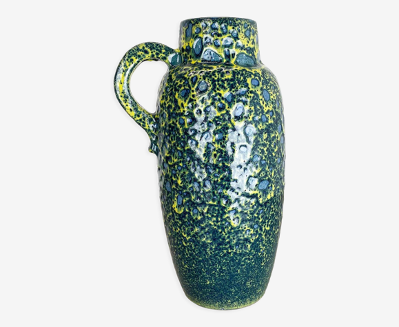 Vase multicolore Super Color Crusty Fat Lava Scheurich, Allemagne WGP, années 1970