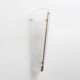 Pair of Mid-century Modern Style Italian Murano Glass and Brass Sconces