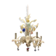 Italian harlequin chandelier in Venetian murano glass
