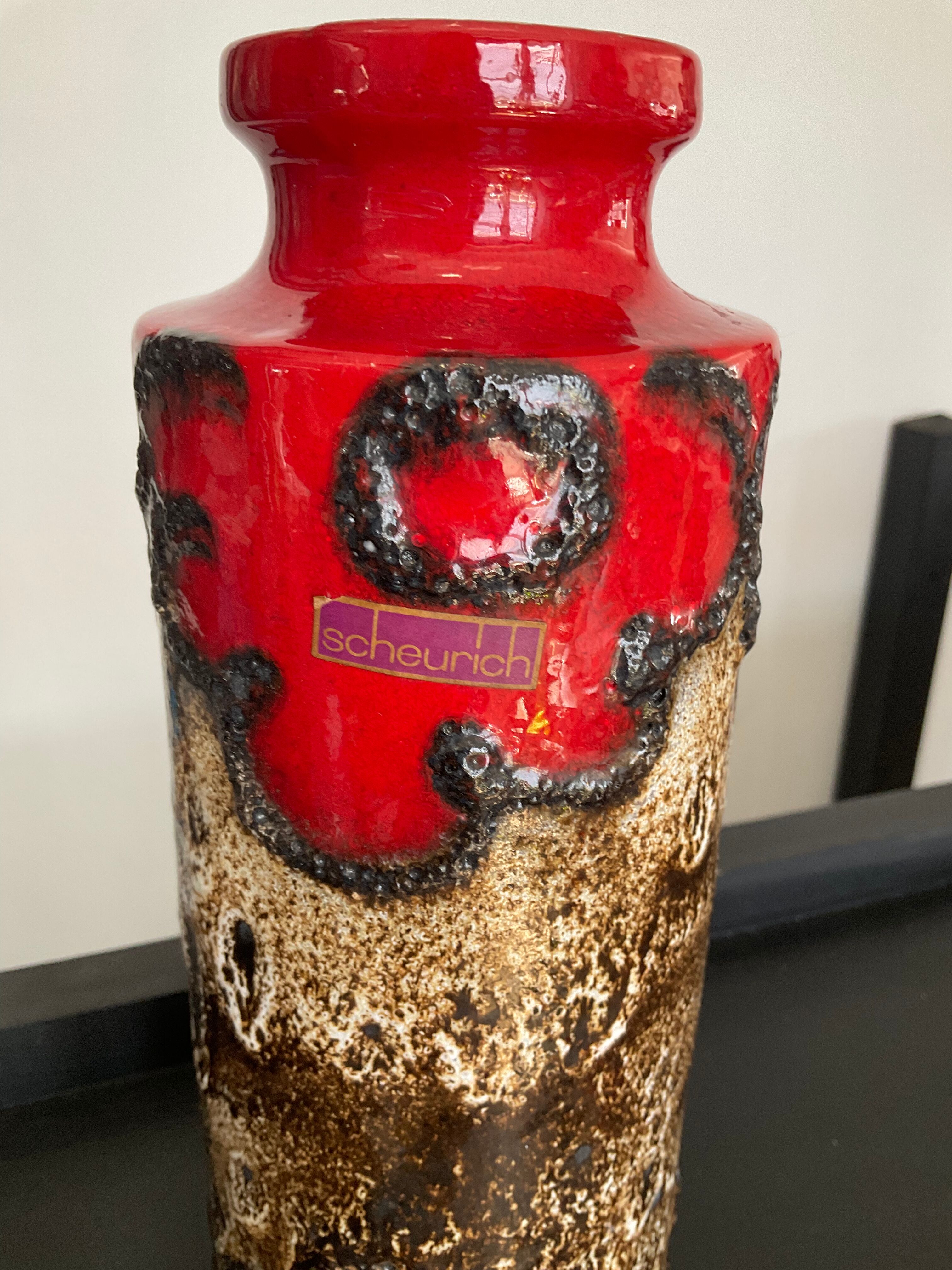 Vintage Scheurich vase from the 60s-70s