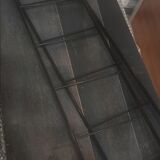 Scandinavian shelf 1960 tomado, steel and 3 shelves 47x49x16