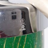 Pair of chrome glass table lamps Ikora WMF Art Deco Karl Wiedmann 1930