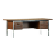 Mid-century rosewood and metal desk, Denmark 1970s
