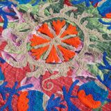 Indian Kantha Suzani embroidered in multicolour – cotton