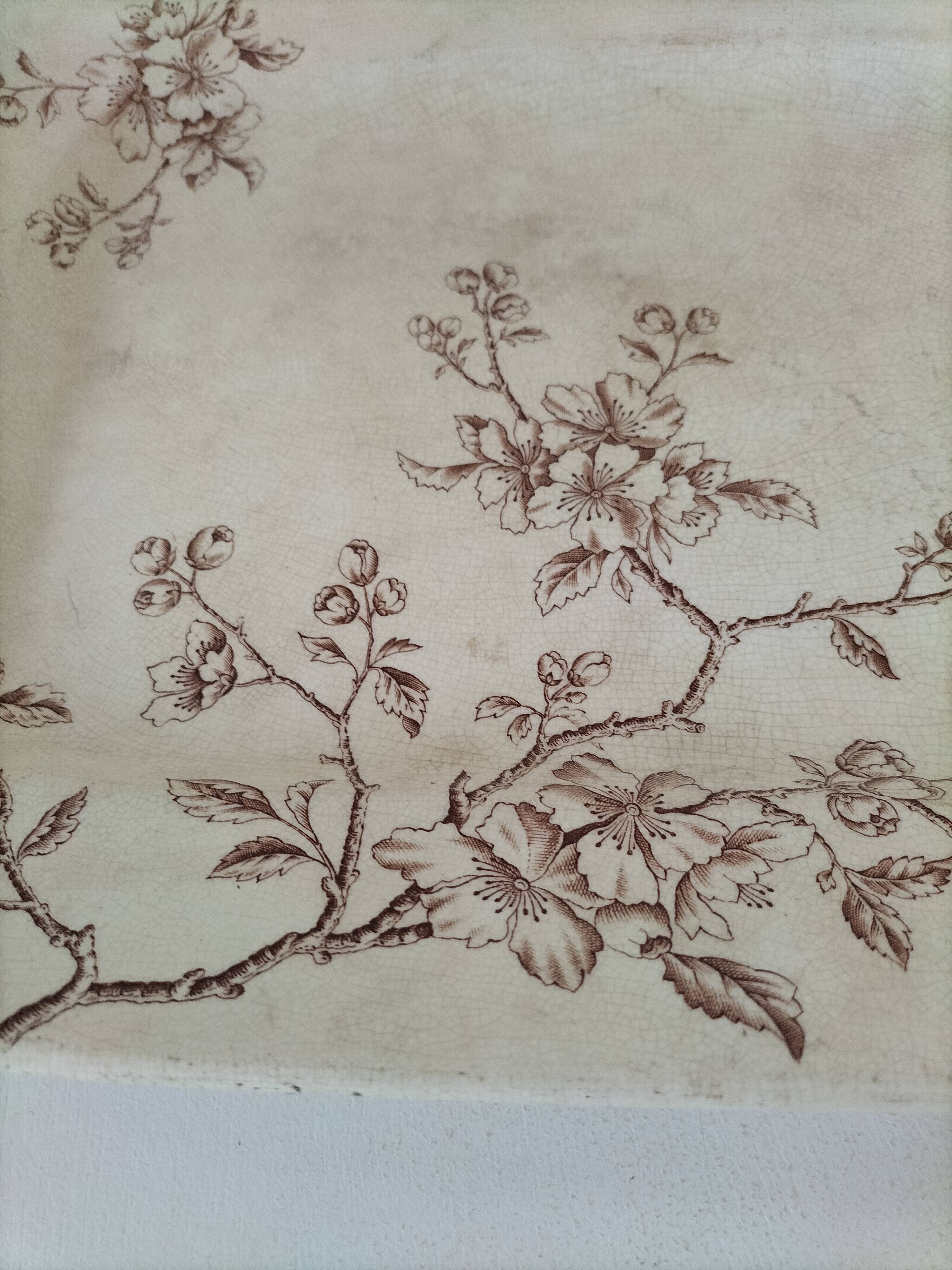 New Apple Blossom rectangular antique dish