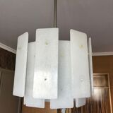 1960s glass slat chandelier