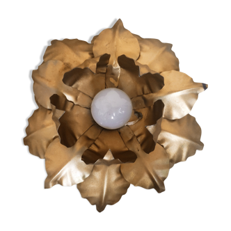 Wall lamp golden flower