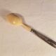 Old ivory silver porridge spoon